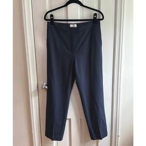 Aritzia Babaton Size 8 High Rise Slim Fit Navy Blue Trousers